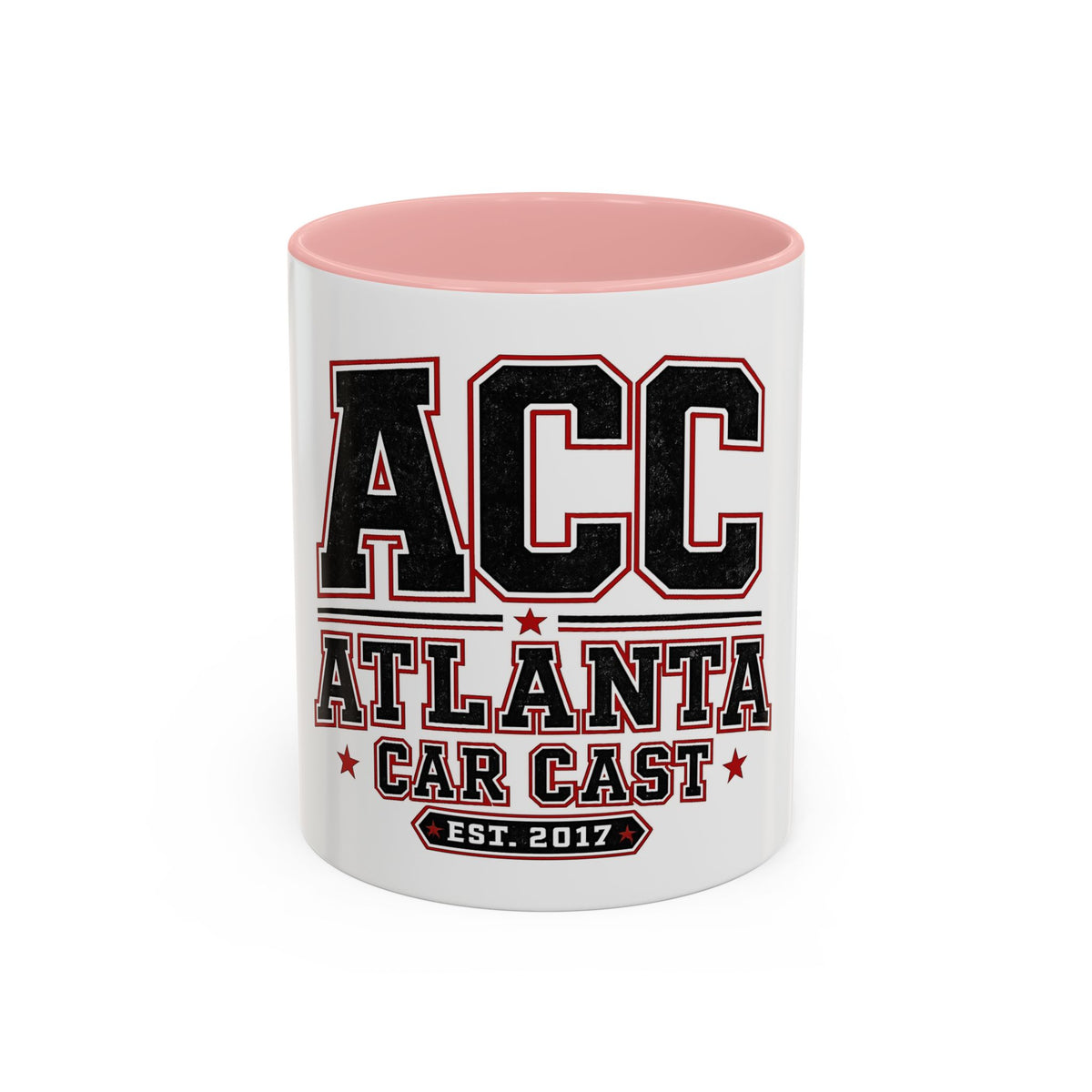 Atlanta Car Cast Accent Coffee Mug – Two-Tone Ceramic, 11oz & 15oz, Multiple Colors