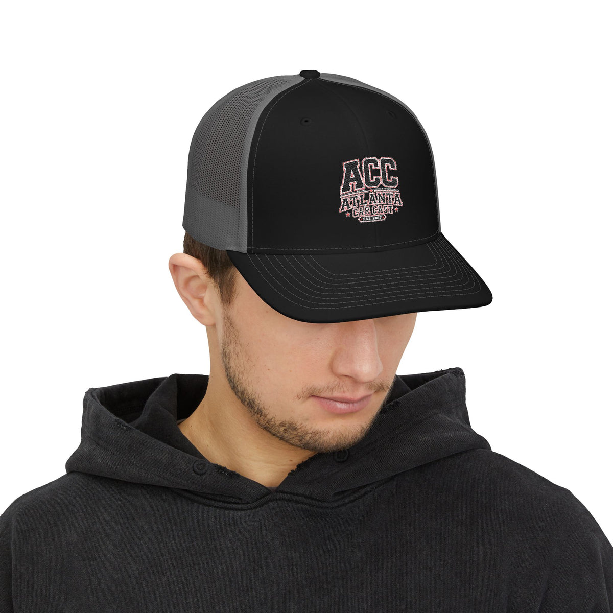 ACC Atlanta Trucker Snapback Cap — Embroidered Mesh Baseball Hat