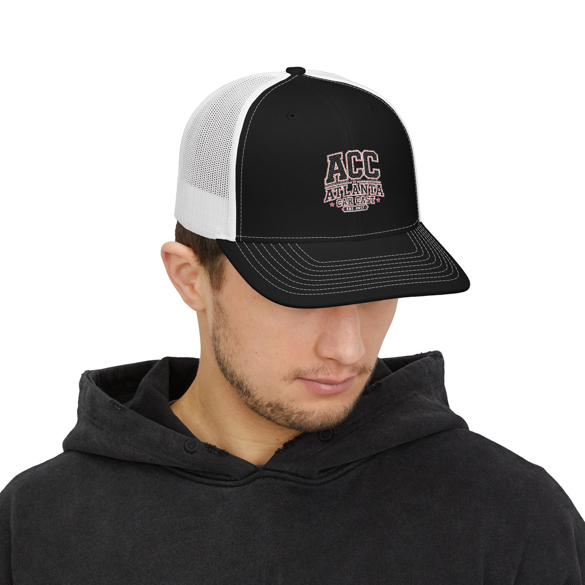 ACC Atlanta Trucker Snapback Cap — Embroidered Mesh Baseball Hat